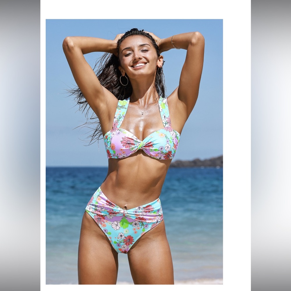BLACK FRIDAY DISCOUNT!!! 
NWT CupShe Bikini. L bottoms/M top. Never worn!